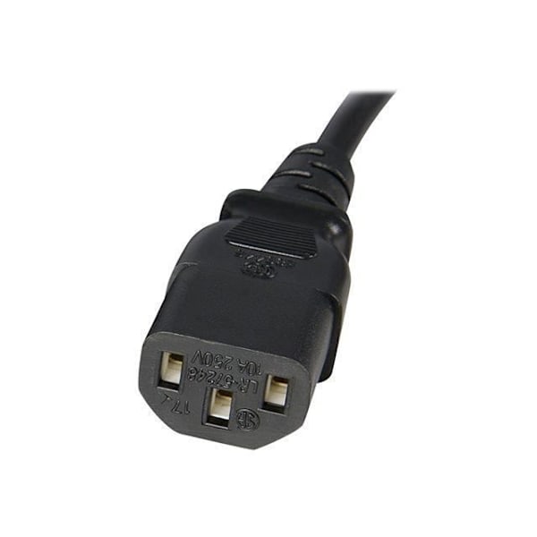 C13 til C14 strømkabelforlænger 1m - 1m Standard C13 til C14 strømforlængerkabel - M/F - PXT1001M