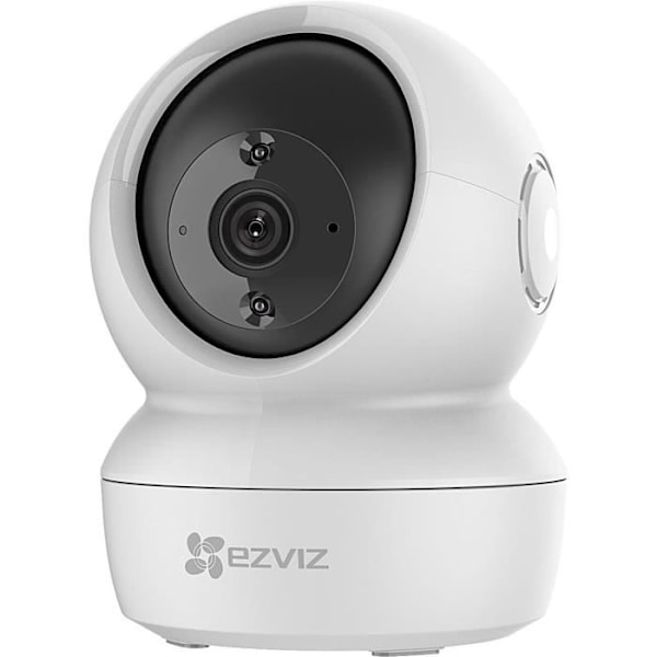 Indendørs kamera - EZVIZ - H6C 4MP - 360° syn - Menneskelig registrering og sporing - Nattesyn - Lyd Vit