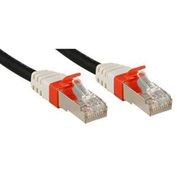 LINDY Copper patch netværkskabel - 6A S/FTP - PIMF Premium - 10 Gbit - 500Mhz - LSOH - 0,5 m - Sort