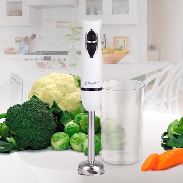 FEEL-MAESTRO MR510 BLENDER MIXEUR DE CUISINE SORT, HVID 300 W MR-510N