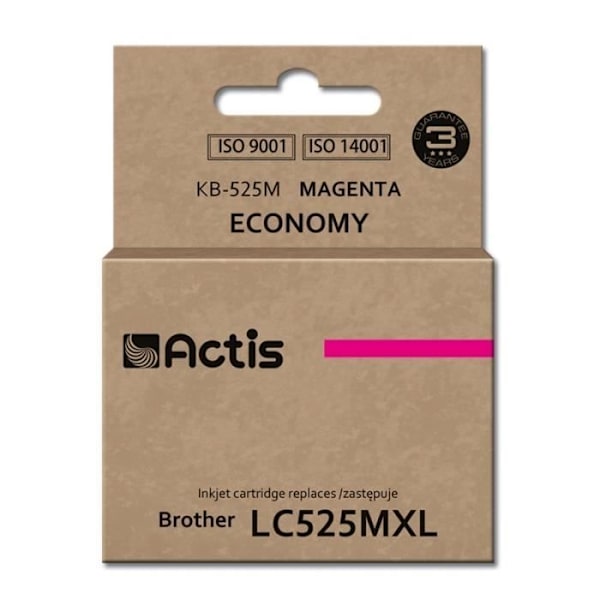 Cartouche med blæk ACTIS KB-525M til Brother printer (kompatibel med LC-525M)