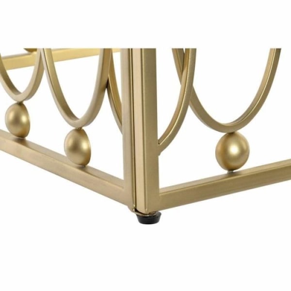 Sidebord - LANA DECO - Thyann - Guldspejl - MDF Metal - 57 x 57 x 52 cm