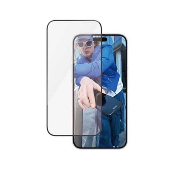 Skærmbeskytter til iPhone 16 Plus med UWF Privacy Filter Panzer Glas Transparent Sort Transparent