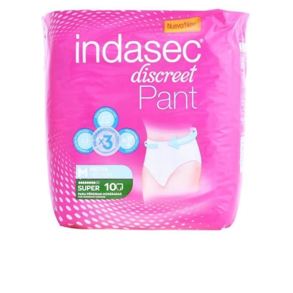 Indasec PANT SUPER talla mediana eau de toilette 10 uds Kvinde