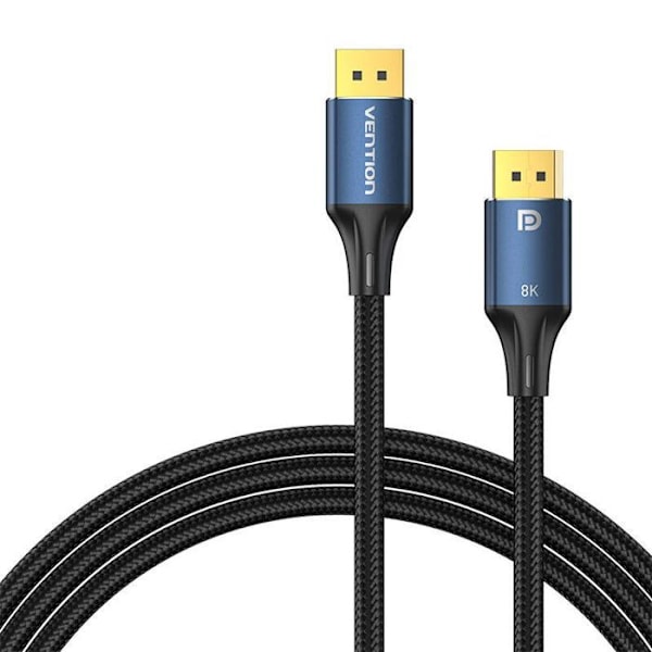 Kabel - TV-forbindelse - video - lyd Vention DisplayPort HD 8K 1 m HCELF (Blå)
