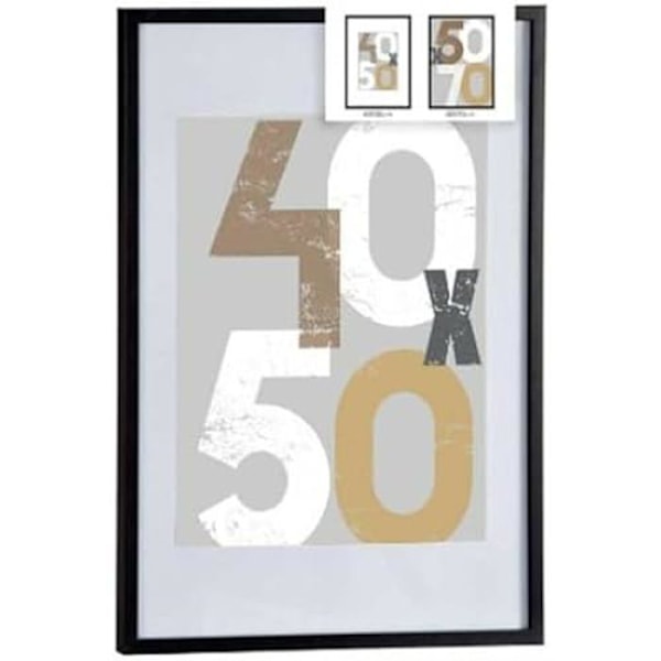Vægfotorammer - GAVEDEKOR - Sæt med 6 - Sort - MDF plast - 52,5 x 2,5 x 72,5 cm Svart