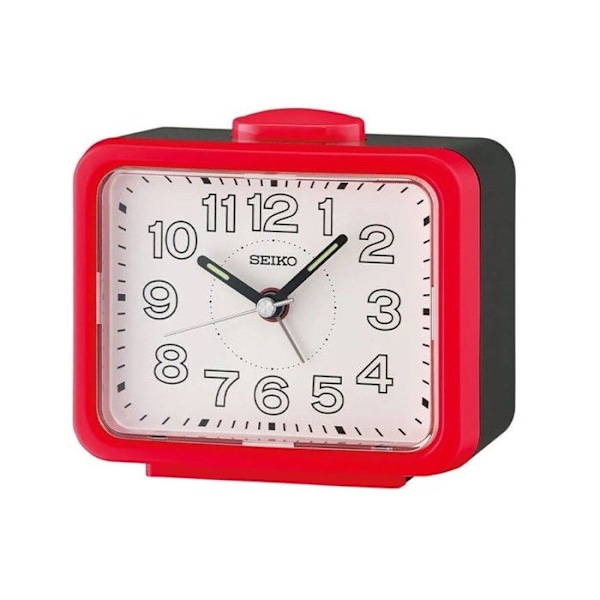 Väckarklocka - SEIKO - QHK061R - Svart - Alarm - Japanskt kvarts - Inomhus Svart