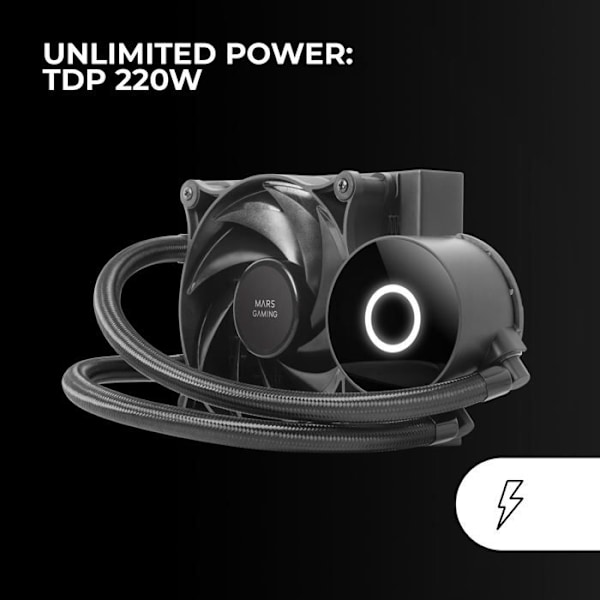 Væskekøler - ML-PRO121 - Sort - 220W TDP - Ultra-stille - OPTI-CHAMBER teknologi