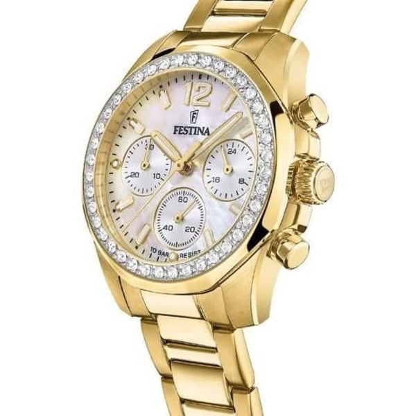 Ur - Festina - Boyfriend Rainbow F20609/1 - Kvarts - Rustfrit stål - Perlemorsskive Guld