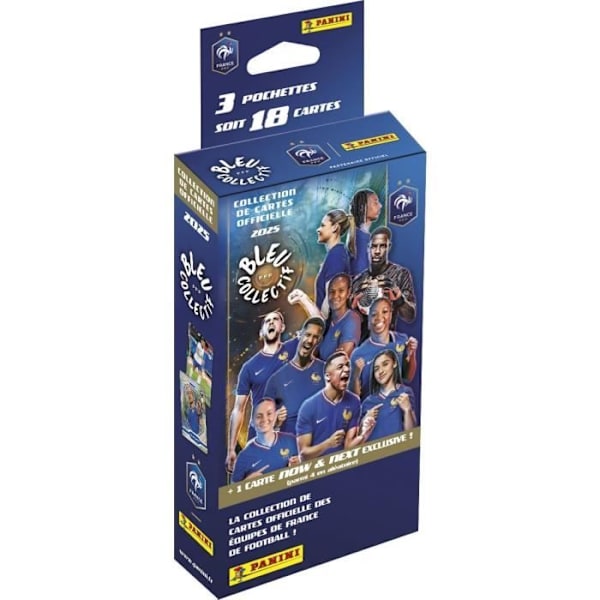 Blister - PANINI - FODBOLDFEDERATION 2025 TC - 3 pakker + 1 gratis - 24 kort