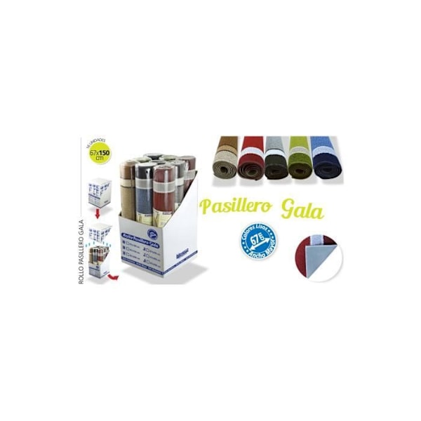 Paillasson - GENERIK - Gala - 150x67cm - Assorterande Färger - Syntetisk Blandade färger