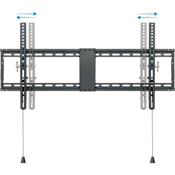 Støtte til skrå vægmontering - TOOQ - 43" til 90" - VESA 200x200 til 800x400 mm - 70 kg max - Tilt +3°/-12°