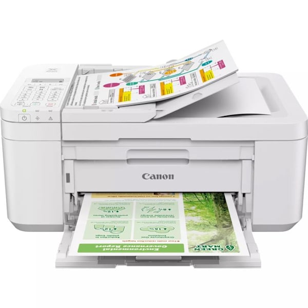 Monitoimiprinteri - CANON - PIXMA TR4751i - Injektiotulostus - Värillinen - WIFI - Valkoinen