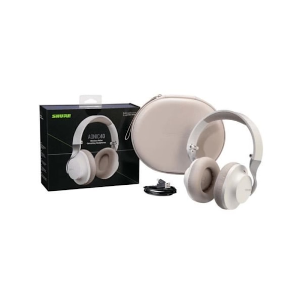 Bluetooth-hovedtelefoner - Shure - Aonic 40 - Hvid - Aktiv støjreduktion - Over-ear Vit