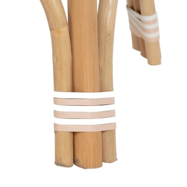 Sidebord - Beige naturrattan - 50 x 50 x 67 cm