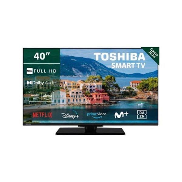 Toshiba 40LV3463DG 40" LED FullHD HDR10 Dolby Audio Smart TV Sort