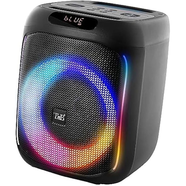 Trådlös högtalare - T'NB - Cube Blaster - 40 Watt - Bluetooth 5.0 - RGB-lägen Svart
