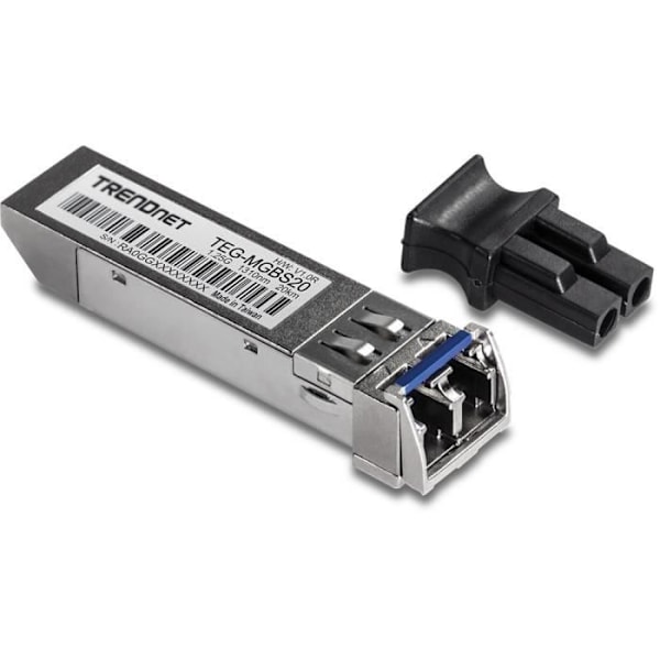 Network Media Converter - TRENDNET - TEG-MGBS20 - Overførselshastighed 1250 Mbit/s - Single Mode - Sort
