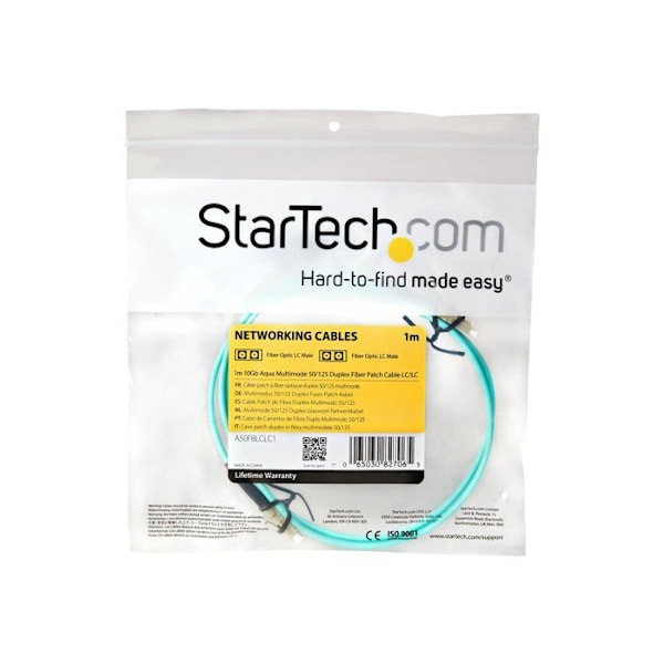 Joustava optinen liitin duplex multimode 50/125 OM3 - STARTECH - LC to LC - LSZH - 1 m