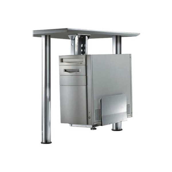NEWSTAR datorstöd - Monterbar under skrivbord - Svart - Justerbar höjd 39-54 cm