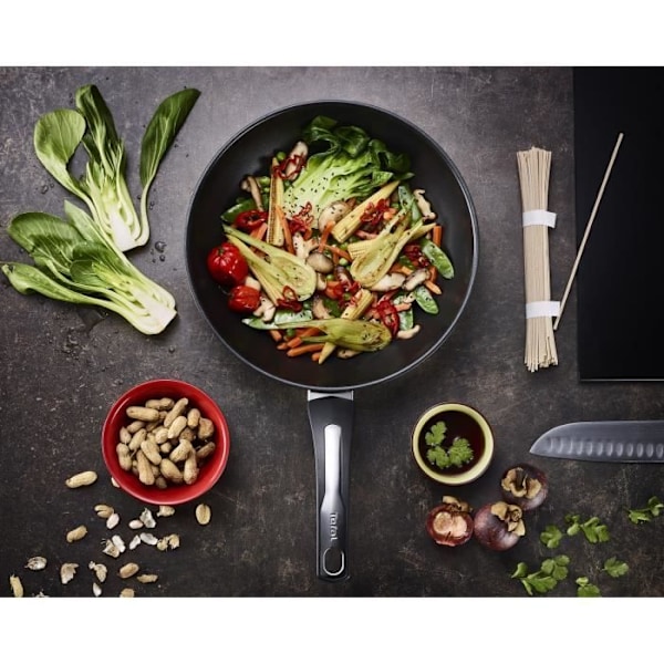 TEFAL Emotion Wok 28 cm, Induktion, Non-stick belægning, Robust håndtag, 10 års garanti E3001904