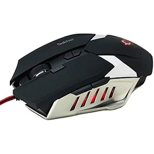 Gamingmus - TALIUS - Sukhoi - 2500 DPI - LED-belysning - Metallstruktur Unik