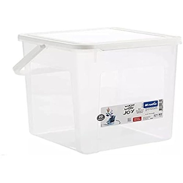Säilytysboksi - ROTHO - Malli kannella - Muovia - 9 l - Läpinäkyvä Transparent
