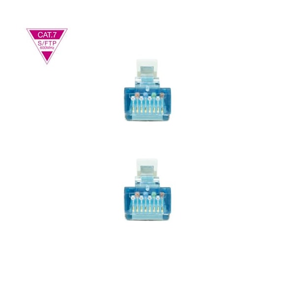 NANOCABLE 10.20.1703 3m Cat.7 600Mhz LSZH SFTP PIMF Ethernet-kabel RJ45 LAN Local Area Network för PC Laptop PS4 PS5