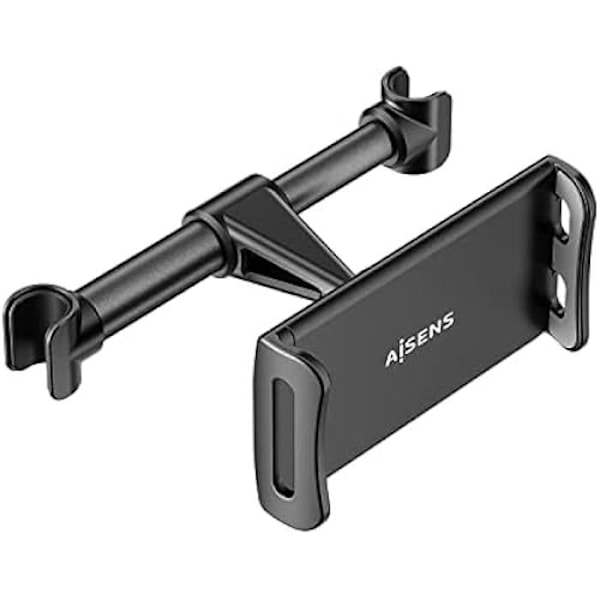 AISENS MSC1P-107 Justerbar bilmontering (1 pivot) til nakkestøtte til telefon/tablet, sort Sort