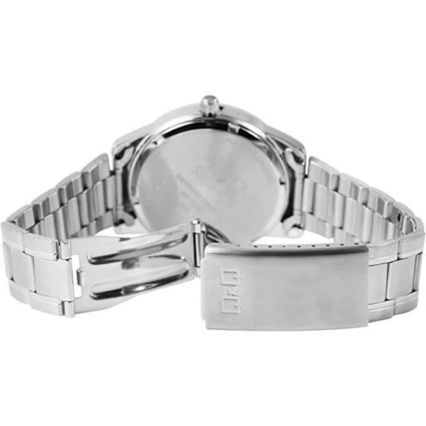 Ur - Q&Q - S330J214Y - Quartz - Rustfrit stål - Hvid urskive Pengar
