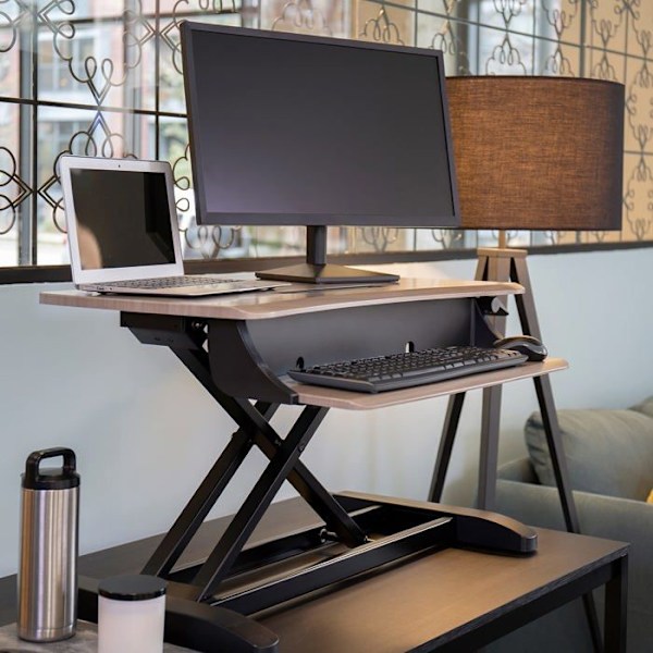 ERGOTRON WorkFit-Z Mini Stående Skrivebordsadapter - Perlegrå Perlegrå