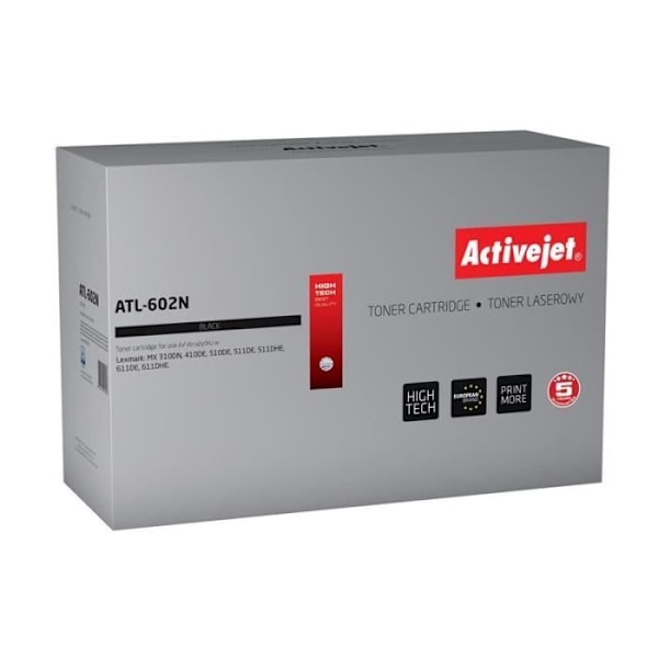 Tulostintoner - Activejet - ATL-602N - Yhteensopiva - Musta - 10000 sivua