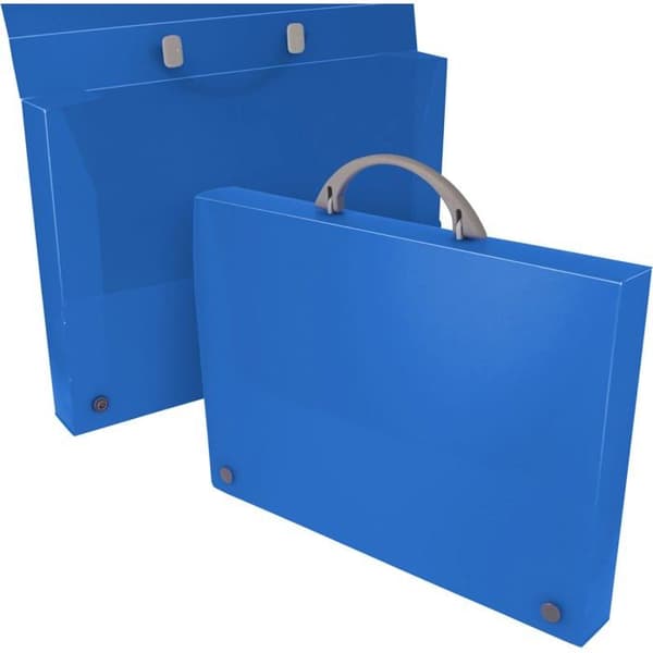 Malette - Grafoplás - 30100530 - Format Folio - Extra motstånd - Låsning blå