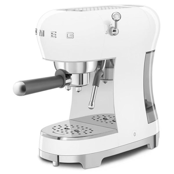 Espresso - SMEG - ECF02WHEU - 15 bar - Thermoblock-system - Reservoir 1,1L
