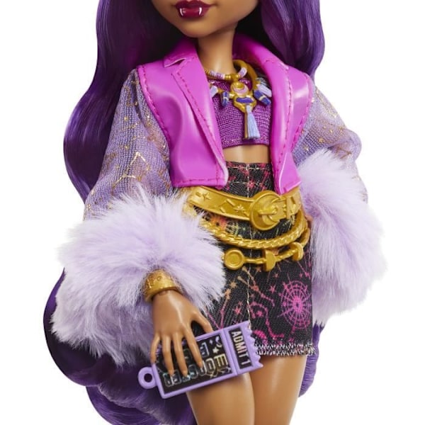 Monster High-Clawdeen Wolf -nukke Monster Fest -asulla HXH80 Flerfärgad