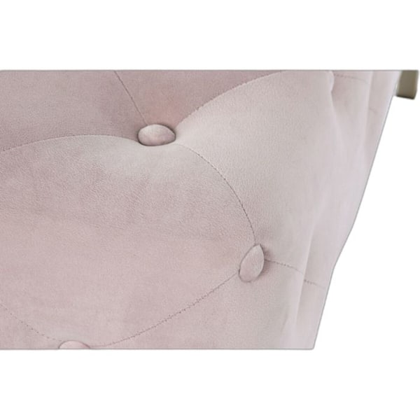 Metallbänk DKD Home Decor rosa/guld