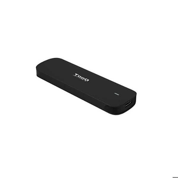 USB-C 3.2 Ekstern Kappe - TooQ - TQE-2201 - NVMe M.2 - 10 GB/s - Sort Aluminium
