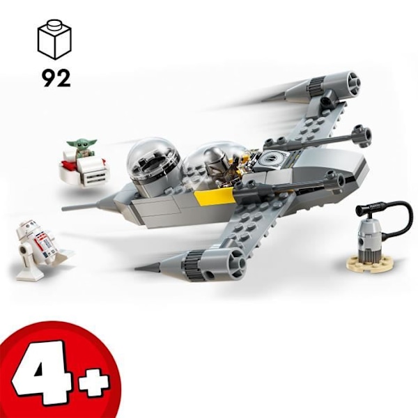 LEGO Star Wars: The Mandalorian 75410 Mando og Grogus N-1 jager - Spil fra 4 år Flerfarvet