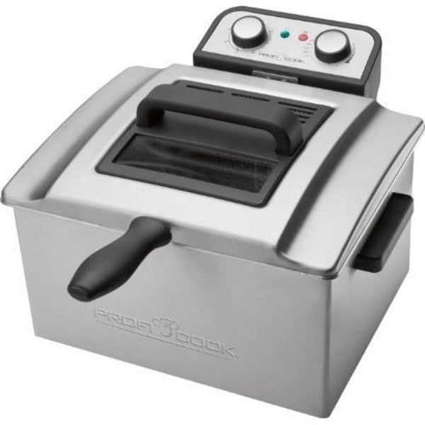 Dobbelt frituregryde - PROFICOOK - PC-FR 1038 - 3000 W - 5 L - Sølv Pengar