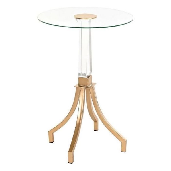 Sidebord DKD Home Decor Guld Metal Akryl (42 x 42 x 60 cm)
