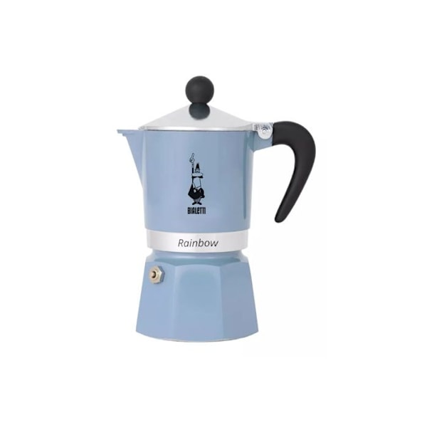 Bialetti Italiensk kaffekande 6 kopper azurblå - 0006543 blå