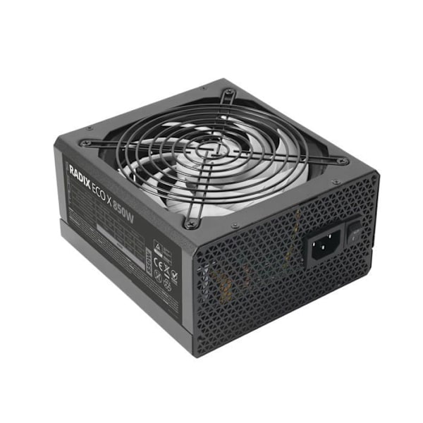 Alimentation ATX - Tacens - Radix ECO X 850 - 850W - 140mm Ultra-Stilhed Fan - 6 Års Garanti Sort