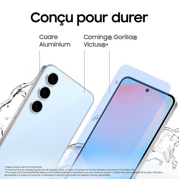 Samsung Galaxy S24 FE -älypuhelin 256 Gt Vihreä vatten grönt