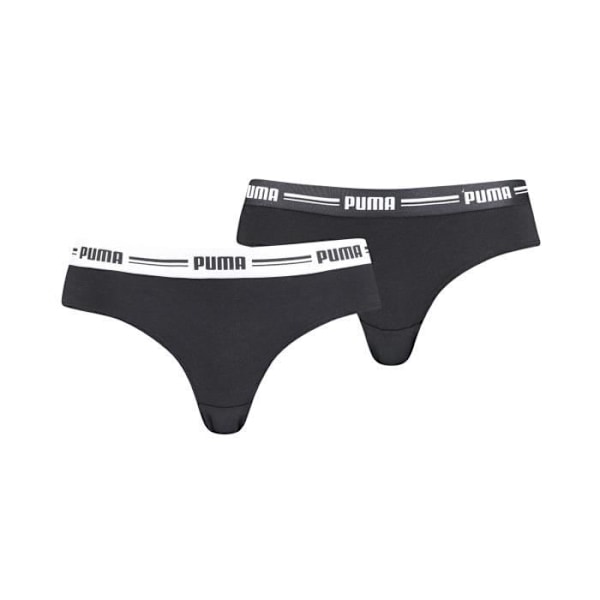 Puma damtrosor - enfärgade, 2-pack Svart S