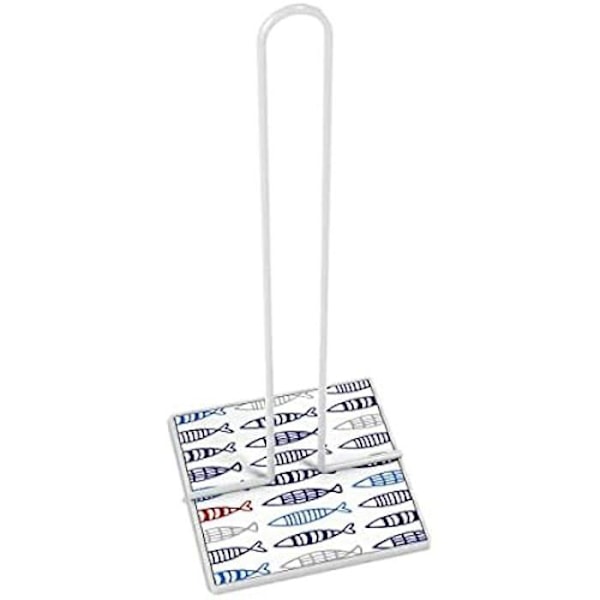 Køkkenpapirdispenser - VERSA - Fisk - Metal - Stål - MDF træ - 16,5 x 31 x 13 cm Flerfärgad