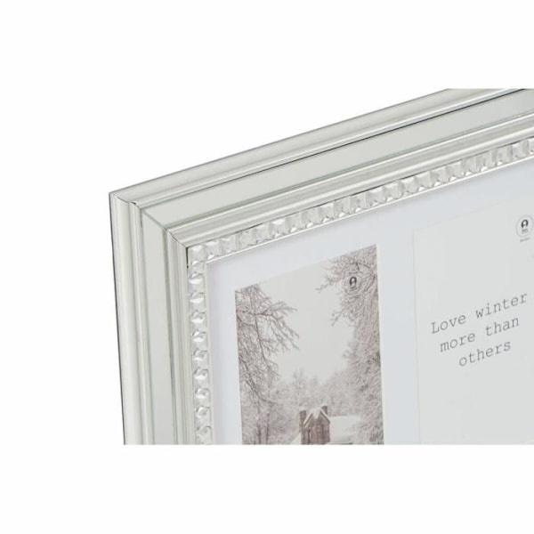 luksus fotoramme 46,5 x 2 x 28,5 cm traditionelt polystyren sølv guldglas (2 enheder)