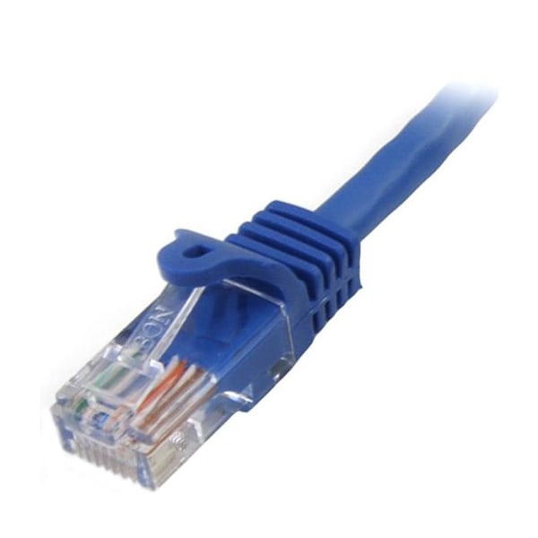 Netværkskabel Cat5e UTP uden krokodille - 50 cm Blå - RJ45 ethernetkabel med anti-krog - Patchkabel - STARTECH