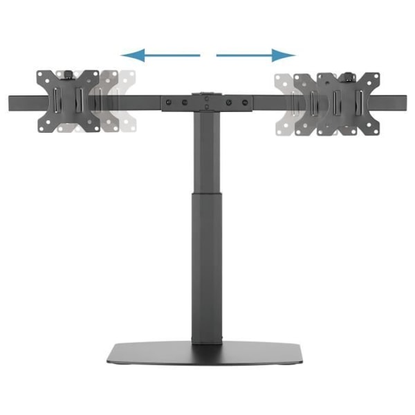 Support Skærm - TooQ - DB1727TN-B - Autonom - 6 kg - 43,2-68,6 cm - Sort