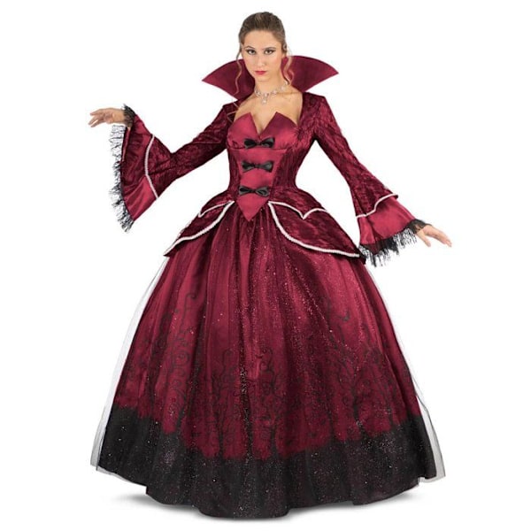 Vampyr dronning kostume - MY OTHER ME - Flere størrelser - Sort - Rød - Polyester Svart röd