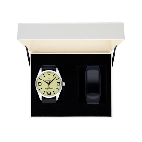 Ure - Radiant - RA533202T - Kvarts - Syntetisk læder - 42 mm Silver, Svart, Beige